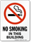 No Smoking In This Building (symbol) Sign