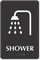 Shower TactileTouch Braille Sign
