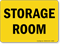 Storage Room Sign