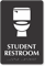 Student Restroom Toilet Symbol Sign