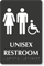 Unisex Handicap Restroom TactileTouch Braille Sign