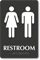 Unisex Restroom TactileTouch Braille Sign