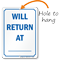 Will Return At Dry Erase Be Back Sign