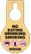 No Eating Drinking Smoking Door Hang Tag