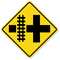 Highway-Light Rail Transit Grade Crossing (Symbol) Sign