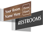 Above Door Double Sided Signs