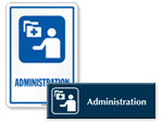 Administration Door Signs