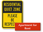 Apartment Signs