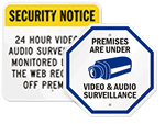 Audio Surveillance Signs