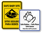 Baby Safe Haven Signs