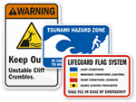 Beach Safety Signs