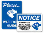 Hand Washing Instruction Signs