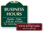 Business Hours Signs