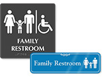 Family Restroom Signs