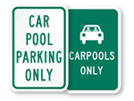 Carpool Parking Signs
