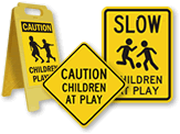 Caution Children at Play Signs