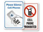 No Cell Phone Signs for Office