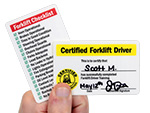 Forklift Certification Cards