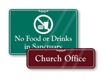 Church Office Signs