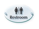 Clear Acrylic Restroom Signs