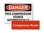 Compressor Room Signs