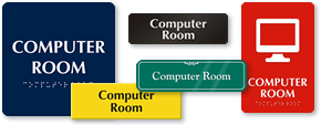 Computer Room Signs