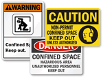 Confined Space Signs