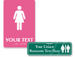 Custom Bathroom Signs