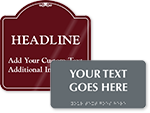 Custom Signs By Material