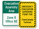 Custom Evacuation Signs