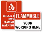 Flammable Warning Signs