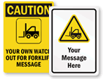 Custom Forklift Signs