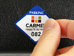 Parking Permit Mirror Decals