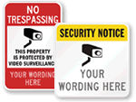 Custom Security Signs