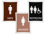 Deco Bathroom Signs