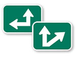 Bike Directional Arrow Signs