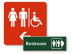 Directional Restroom Signs