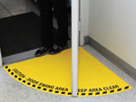 Door Swing Floor Signs