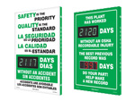 Electronic Safety Scoreboards   Shine a Day™ Scoreboards