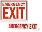 Emergency Exit Signs