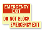 SmartGlow™ Photoluminescent Signs