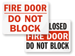 Fire Door Signs