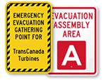 Custom Evacuation Signs