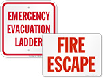 Fire Escape Signs