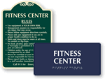 Fitness Room & Gym Signs