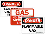 Flammable Gas Signs