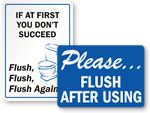 Keep Bathroom Clean Signs