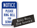 Ring Bell for Service Sign