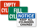 Gas Cylinder Signs