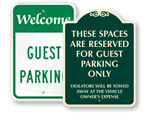 Guest Parking Signs